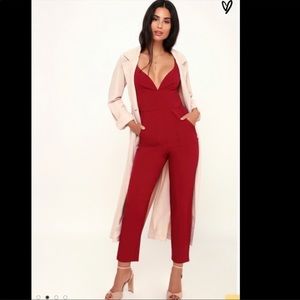 Maroon jumpsuit